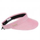 SEEBERGER | Visi�re femme tissu chambray rouge fonc�