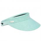 SEEBERGER | Visi�re femme tissu chambray vert
