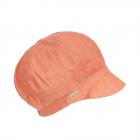 SEEBERGER | Casquette gavroche femme coton lin orange