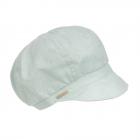 SEEBERGER | Casquette gavroche femme coton lin vert clair