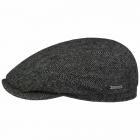 STETSON | Chapeau plat homme 100% laine avec motif � chevrons vert mousse