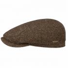 STETSON | Chapeau plat homme 100% laine avec motif � chevrons marron