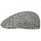 STETSON | Casquette plate Driver Cap Virgin Wool gris clair