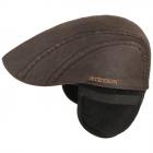 STETSON | Casquette plate avec cache-oreilles pour homme marron