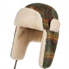 STETSON | Bomber Cap Wool Check olive