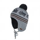 MAXIMO | MINI BOY bonnet avec pompon gris