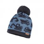 MAXIMO | MINI BOY Bonnet sans bordures V�hicules de chantier bleu