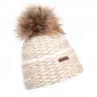 NORTON | Bonnet tricot� avec pompon blanc laine