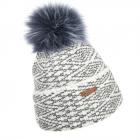 NORTON | Bonnet tricot� avec pompon gris clair