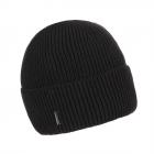 FASHION | Bonnet c�tel� en coton bio avec revers noir