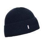 FASHION | Bonnet c�tel� en coton bio avec revers bleu