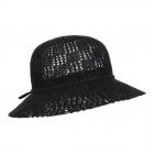 FASHION | Cloche en coton tricot� noir