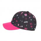 FASHION | Casquette de baseball pour fille avec imprim� noir