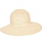 FASHION | Chapeau de paille en papier pour femme � large bord beige