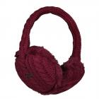 BARTS | Monique Earmuffs cache-oreilles en tricot rouge fonc�