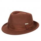 SEEBERGER | Chapeau homme feutre laine trilby marron clair