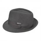 SEEBERGER | Chapeau homme feutre laine trilby anthracite