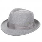 SEEBERGER | Chapeau homme feutre laine trilby gris clair