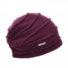 SEEBERGER | Chaussette en laine bouillie avec zigzag rouge fonc�
