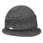 SEEBERGER | Cloche en laine foul�e pour femme anthracite