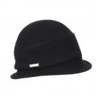 SEEBERGER | Cloche en laine foul�e pour femme noir