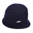 SEEBERGER | Cloche en laine foul�e pour femme bleu