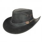 SCIPPIS | Chapeau western en cuir noir