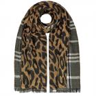 FASHION | �charpe r�versible � pois/tartan original