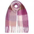 FASHION | Foulard �cossais � franges 50x180cm viola