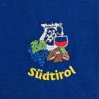 Tablier bleu avec motif : S�dtirol Krug bleu