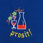 Tablier bleu avec motif : Prosit bleu