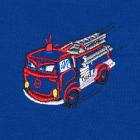 Tablier bleu pour enfant avec motif : POMPIERE bleu