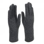 FASHION | Gants femme tricot�s en cachemire m�lang� anthracite