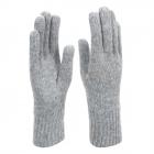 FASHION | Gants femme tricot�s en cachemire m�lang� gris clair