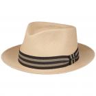 STETSON | Chapeau pour homme Player Panama avec un noeud ray� multicolore nature