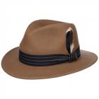 STETSON | Traveller Woolfelt Chapeau homme en feutre � large bord brun moyen