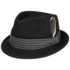 STETSON | Trilby Woolfelt Chapeau avec charme noir