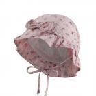 STERNTALER | Chapeau fille imprim� petits fleurons avec bord, lien et noeud 