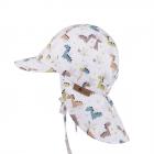 STERNTALER | Casquette enfant � visi�re imprim�e de dinosaures avec prot�ge-nuque et lien � nouer blanc