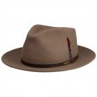 STETSON | Fedora Woolfelt Chapeau �l�gant pour hommes en laine brun moyen