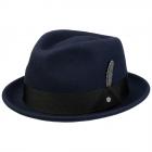 STETSON | Player Woolfelt Bonnet en laine pour homme bleu