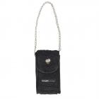 FASHION | Support pour smartphone en velours 18,5x11x3,5cm noir