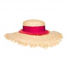 BORSALINO | Chapeau de paille en raphia � bord large exclusif pour femme nature