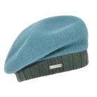 SEEBERGER| Walk B�ret de marche avec revers tricot� turquoise