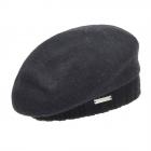 SEEBERGER| Walk B�ret de marche avec revers tricot� noir