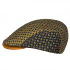 ALFONSO D'ESTE | Casquette plate en pur coton pour hommes avec motif � pois original