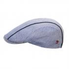 ALFONSO D'ESTE | Casquette � glissi�re en lin pour homme, six pi�ces bleu