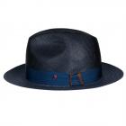 ALFONSO D'ESTE | Chapeau pour homme en fine paille de chanvre bleu