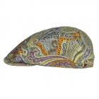 ALFONSO D'ESTE | Casquette plate avec motif boh�me en coton original