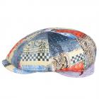 ALFONSO D'ESTE | Huit casquettes � glissi�re en coton avec patchwork d'imprim�s unisexe original
